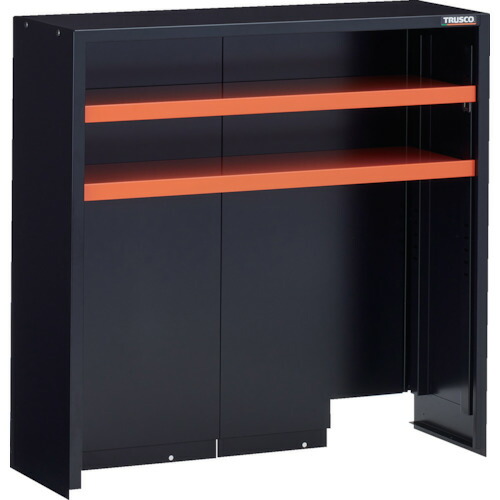 トラスコ中山(TRUSCO) TRUSCO TWUT型上棚 900X460XH880 中棚2枚付 黒 【品番:TWUT-902】|詳細画像