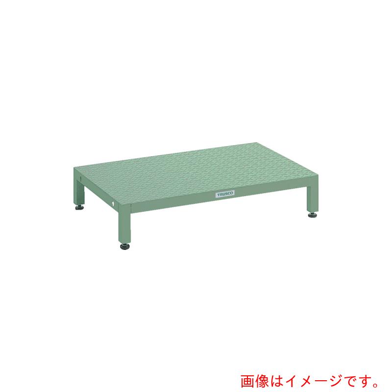 【別途送料あり】トラスコ中山（TRUSCO）　TRUSCO　高床用縞鋼板ステップ　１８００Ｘ６００ＸＨ１９０～２２０　【品番：UFSH-1860S】｜住設プロ　店 60,772円