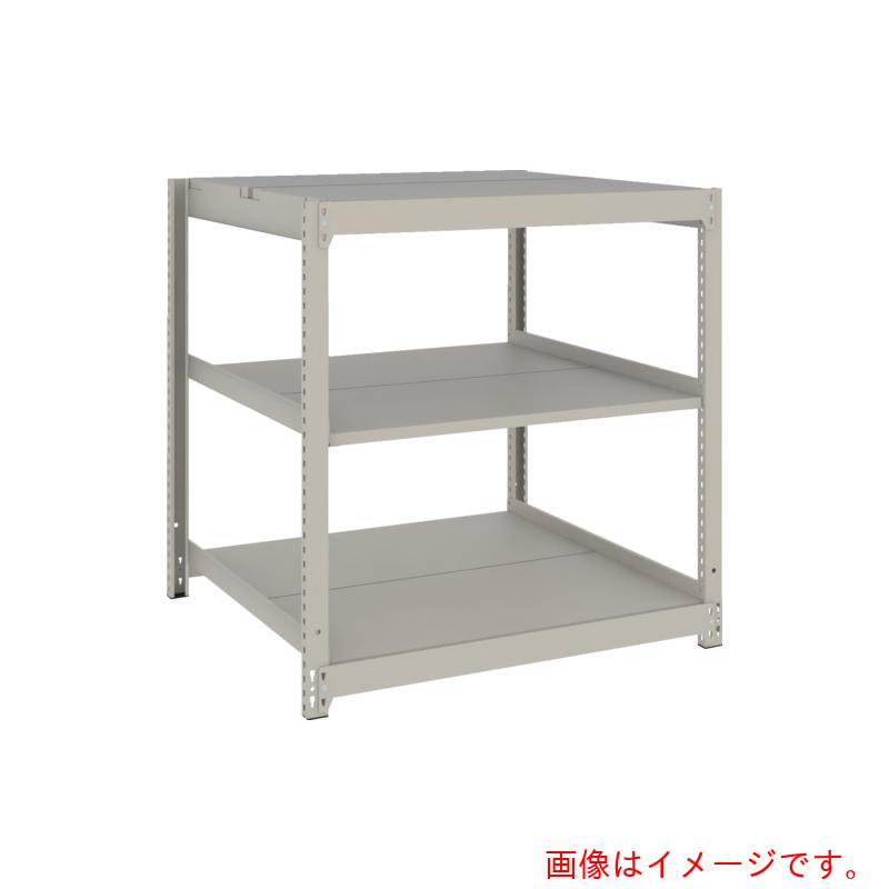 トラスコ中山（TRUSCO）　TRUSCO　スチールラック　薄板ラック（棚板分割タイプ、耐荷重１００Ｋｇ）９００×５９５×Ｈ９００　３段単体　　ネオグレー　【品番：UL3363】