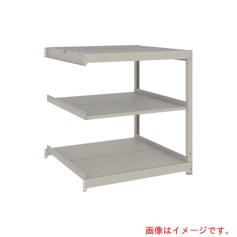 トラスコ中山（TRUSCO） TRUSCO スチール写真仕合わせ 薄板仕合わせ（棚板取りわける手合い、耐荷重１００Ｋｇ）１２００×５９５×Ｈ９００ ３段かかわり合い  ネオ薄墨色 【品番：UL3463B】