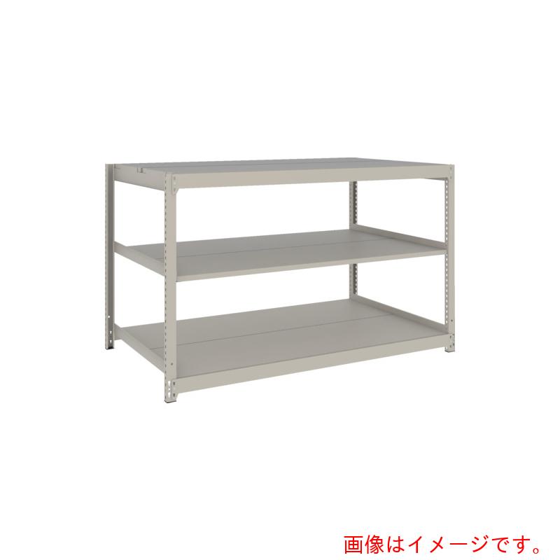 【別途送料あり】トラスコ中山（TRUSCO）　TRUSCO　スチールラック　薄板ラック（棚板分割タイプ、耐荷重１００Ｋｇ）１８００×８７５×Ｈ９００　３段単体　　ネオグレー　【品番：UL3693】
