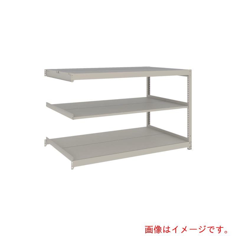 【別途送料あり】トラスコ中山（TRUSCO）　TRUSCO　スチールラック　薄板ラック（棚板分割タイプ、耐荷重１００Ｋｇ）１８００×８７５×Ｈ９００　３段連結　　ネオグレー　【品番：UL3693B】
