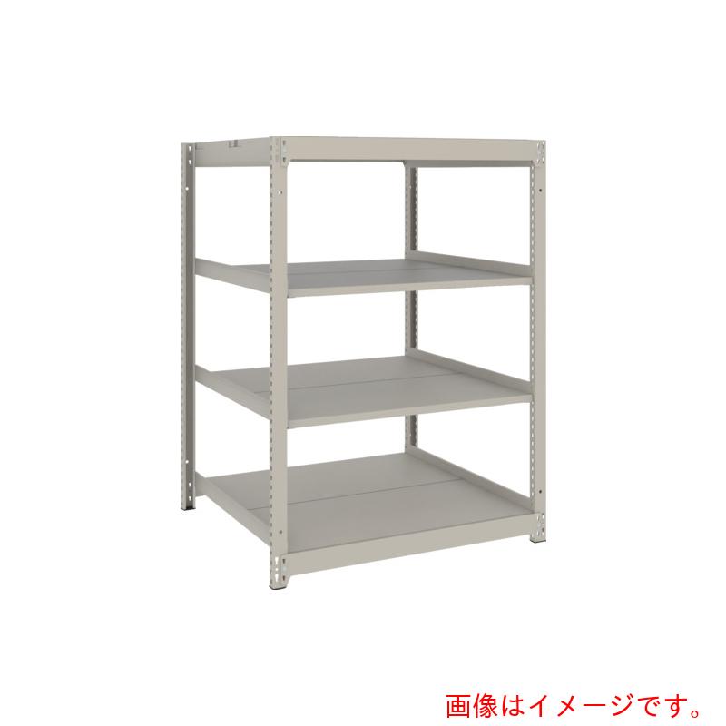 【別途送料あり】トラスコ中山（TRUSCO）　TRUSCO　スチールラック　薄板ラック（棚板分割タイプ、耐荷重１００Ｋｇ）１２００×５９５×Ｈ１２００　４段単体　　ネオグレー　【品番：UL4464】 21,835円
