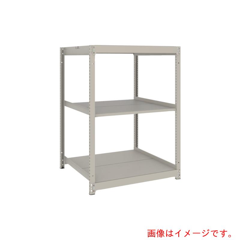 【別途送料あり】トラスコ中山（TRUSCO）　TRUSCO　スチールラック　薄板ラック（棚板分割タイプ、耐荷重１００Ｋｇ）１２００×８７５×Ｈ１２００　３段単体　　ネオグレー　【品番：UL4493】