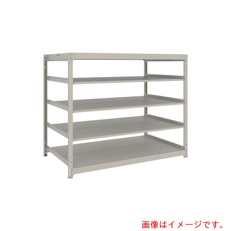 【別途送料あり】トラスコ中山（TRUSCO）　TRUSCO　スチールラック　薄板ラック（棚板分割タイプ、耐荷重１００Ｋｇ）１５００×５９５×Ｈ１２００　５段単体　　ネオグレー　【品番：UL4565】