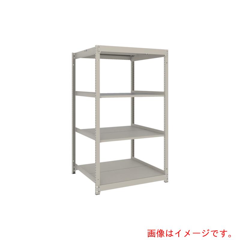 【別途貨物輸送あり】トラスコ中山（TRUSCO） TRUSCO スチール写真仕合わせ 薄板仕合わせ（棚板取りわける手合い、耐荷重１００Ｋｇ）１２００×５９５×Ｈ１５００ ４段単体  ネオ薄墨色 【品番：UL5464】