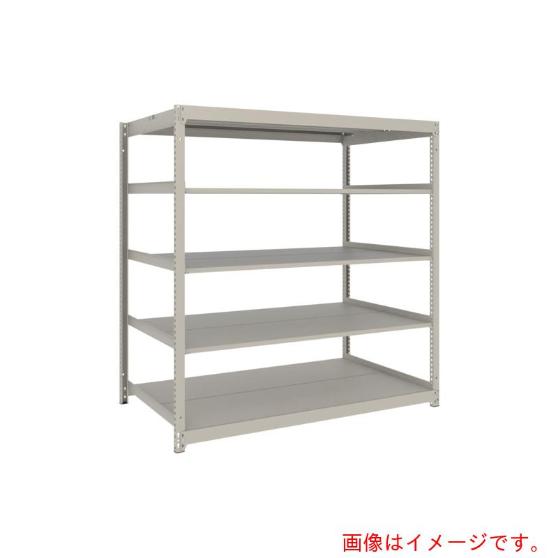 【別途送料あり】トラスコ中山（TRUSCO）　TRUSCO　スチールラック　薄板ラック（棚板分割タイプ、耐荷重１００Ｋｇ）１５００×５９５×Ｈ１５００　５段単体　　ネオグレー　【品番：UL5565】