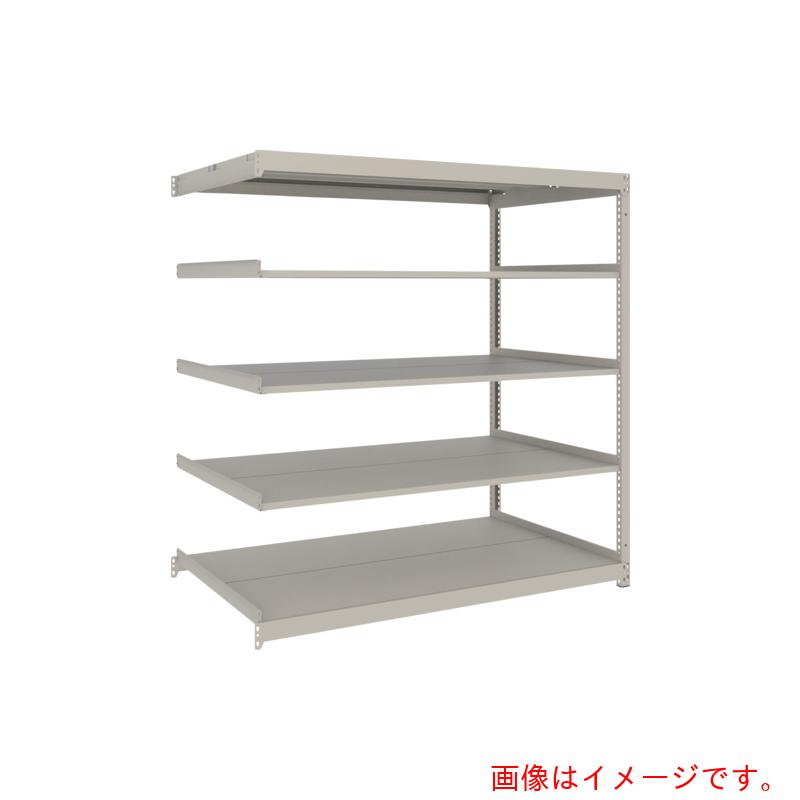【別途送料あり】トラスコ中山(TRUSCO) TRUSCO スチールラック 薄板ラック(棚板分割タイプ、耐荷重100Kg)1800×595×H1500 5段連結 ネオグレー 【品番:UL5665B】|住設プロ 店