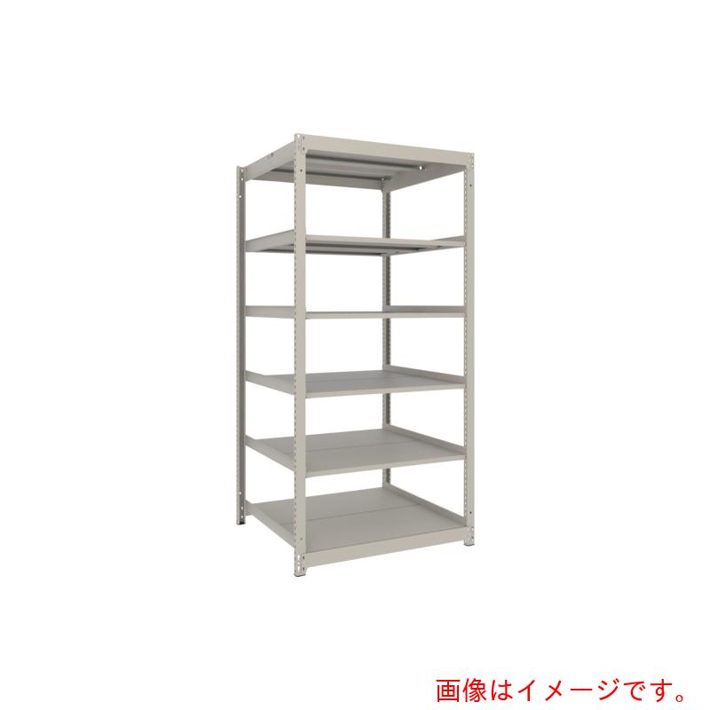 【別途送料あり】トラスコ中山(TRUSCO) TRUSCO スチールラック 薄板ラック(棚板分割タイプ、耐荷重100Kg)1200×875×H1800 6段単体 ネオグレー 【品番:UL6496】|住設プロ 店