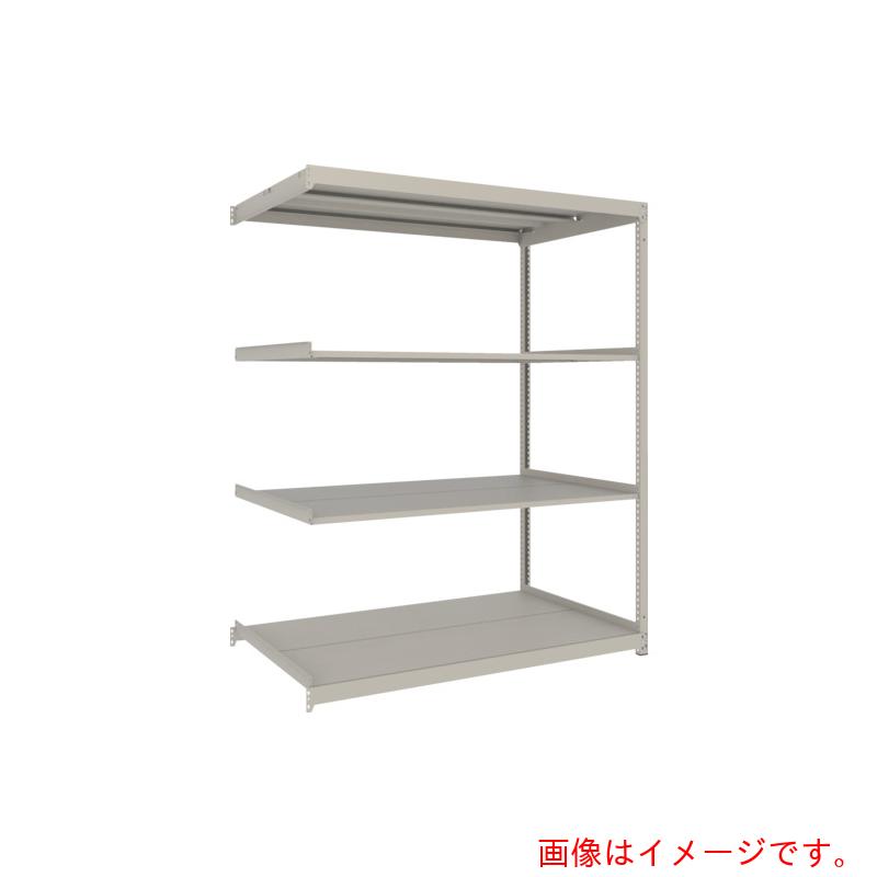 【別途送料あり】トラスコ中山（TRUSCO）　TRUSCO　スチールラック　薄板ラック（棚板分割タイプ、耐荷重１００Ｋｇ）１８００×８７５×Ｈ１８００　　４段連結　　ネオグレー　【品番：UL6694B】