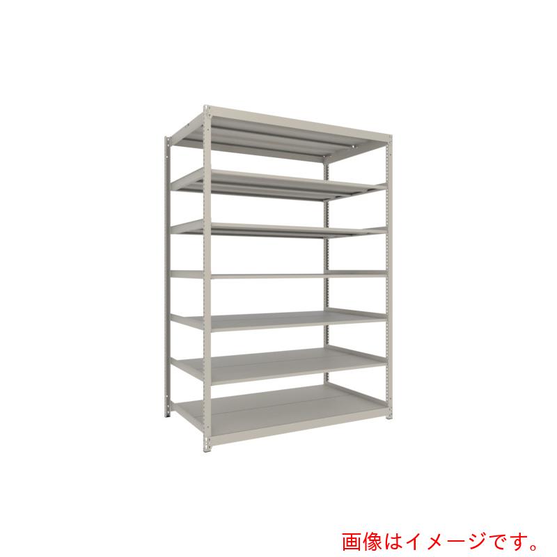 【別途送料あり】トラスコ中山（TRUSCO）　TRUSCO　スチールラック　薄板ラック（棚板分割タイプ、耐荷重１００Ｋｇ）１８００×８７５×Ｈ２４００　７段単体　　ネオグレー　【品番：UL8697】