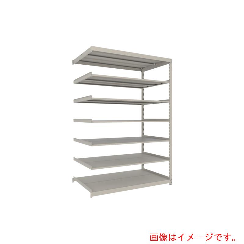 【別途送料あり】トラスコ中山(TRUSCO) TRUSCO スチールラック 薄板ラック(棚板分割タイプ、耐荷重100Kg)1800×875×H2400 7段連結 ネオグレー 【品番:UL8697B】|住設プロ 店
