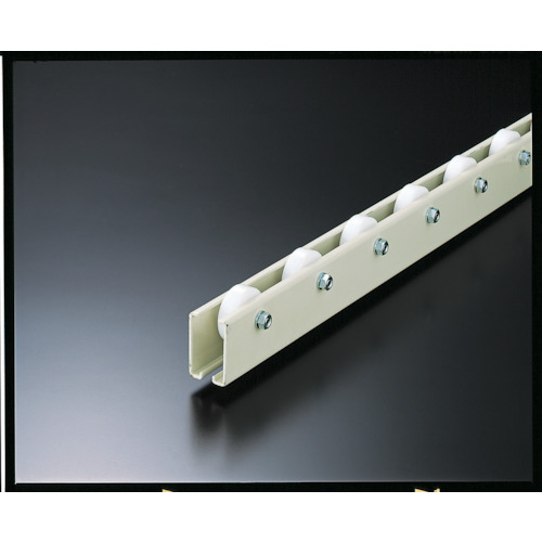 トラスコ中山（TRUSCO）　TRUSCO　ホイールコンベヤ　樹脂製Φ３８Ｘ１２　Ｐ７５ＸＬ１８００　【品番：V-38N-75-1800】｜住設プロ　店