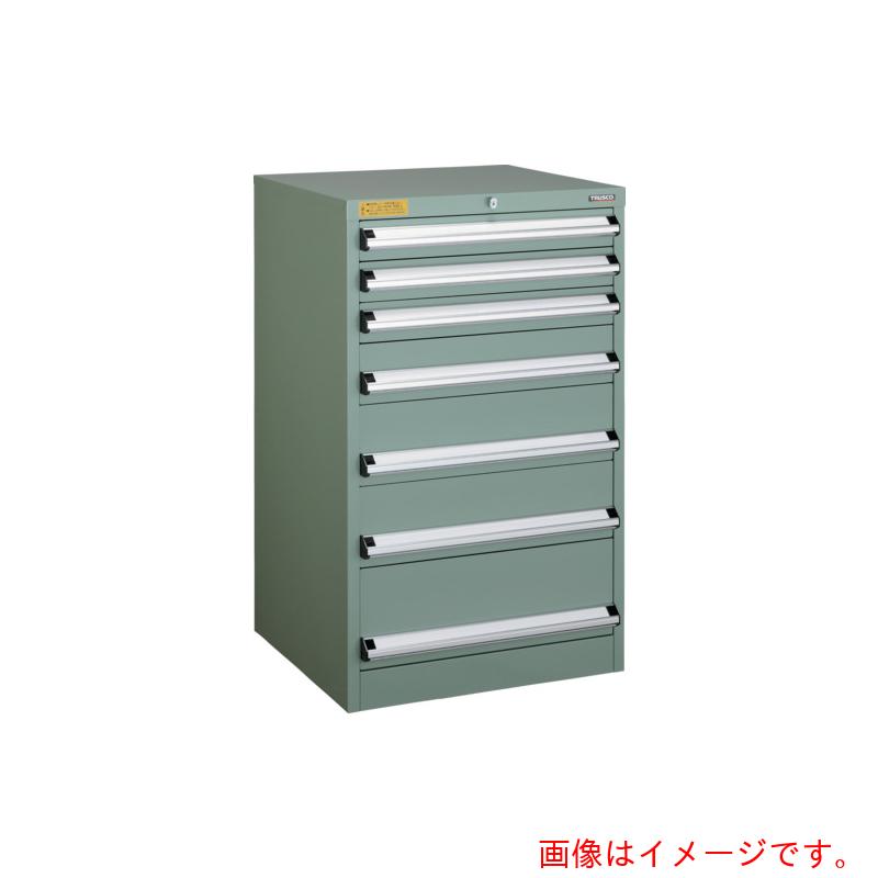 【別途送料あり】トラスコ中山(TRUSCO) TRUSCO VE7S型中量キャビネット 700×550×H1000 引出7段 【品番:VE7S-1002】