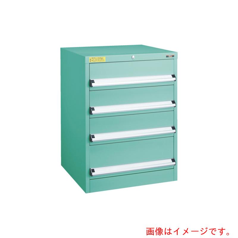 【別途貨物輸送あり】トラスコ中山（TRUSCO） TRUSCO ＶＥ７Ｓ型中量押し入れ ７００×５５０×Ｈ８００ 抽き出し４段 【品番：VE7S-804】