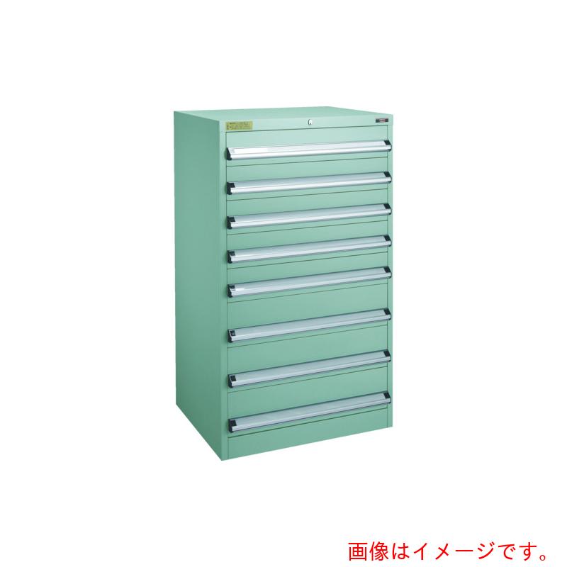 【別途貨物輸送あり】トラスコ中山（TRUSCO） TRUSCO ＶＥ９Ｓ型中量押し入れ ８８０Ｘ５５０ＸＨ１２００ 抽き出し８段 【品番：VE9S-1205】