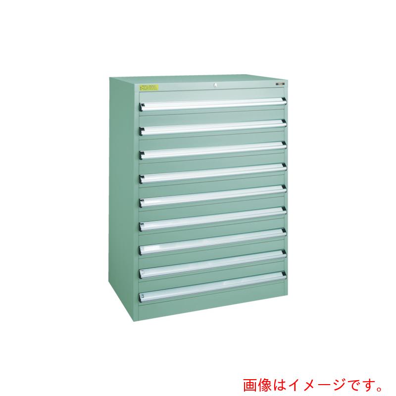 【別途貨物輸送あり】トラスコ中山（TRUSCO） TRUSCO ＶＥ９Ｓ型中量押し入れ ８８０Ｘ５５０ＸＨ１２００ 抽き出し８段 【品番：VE9S-1209】