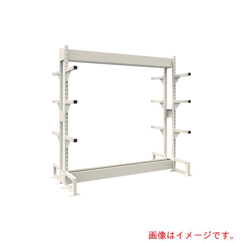 【別途送料あり】トラスコ中山（TRUSCO）　TRUSCO　ボルトレス長尺保管棚Ｍ１．５　複式基本１８００Ｘ３００ＸＨ１５００　４段　【品番：VRM1.55634W】｜住設プロ　店