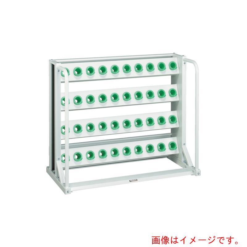 トラスコ中山（TRUSCO）　TRUSCO　ツーリングラック　ＢＴ・ＮＴ４０兼用　２１個収納　ロック付　ヤンググリーン色　【品番：VTL-37-YG】