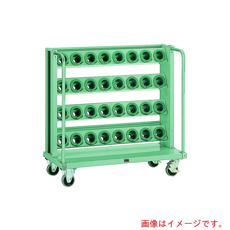 【別途貨物輸送あり】トラスコ中山（TRUSCO） TRUSCO ツーリング手押し車 ＢＴ・ＮＴ５０兼用 ３２個納める 鍵を掛ける付 白いこと色 【品番：VTLW-48-AW】