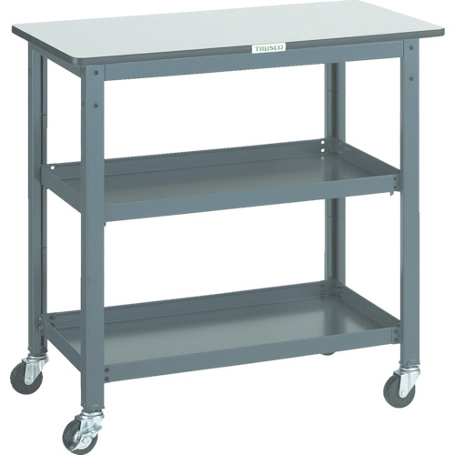 トラスコ中山（TRUSCO）　TRUSCO　ＷＨＴ型作業台補助テーブルワゴン　９００Ｘ４５０ＸＨ９００　【品番：WHT-4590H】｜住設プロ　店