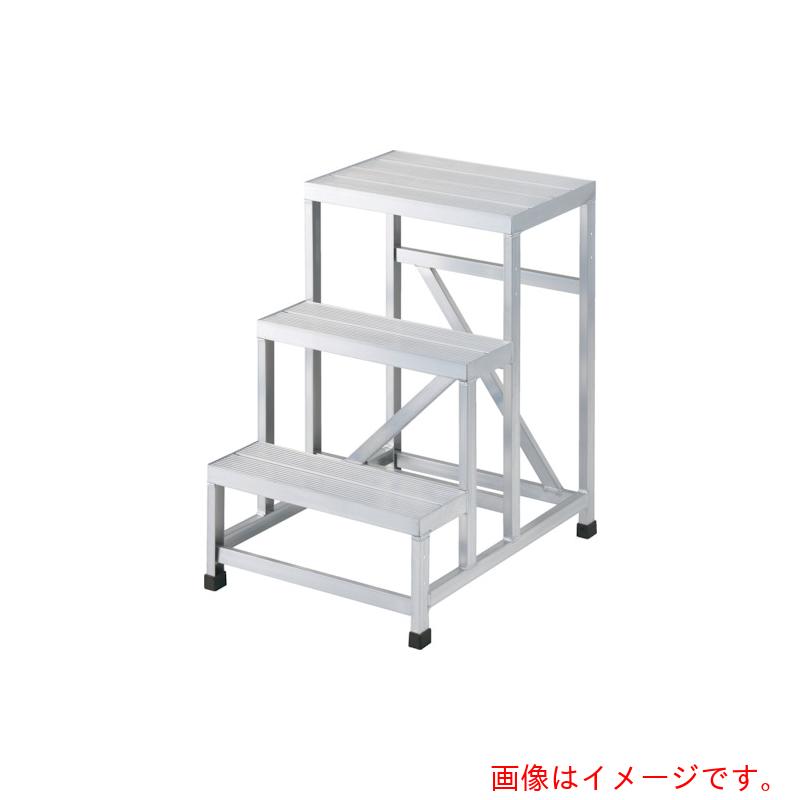 【別途送料あり】トラスコ中山（TRUSCO）　TRUSCO　アルミ製溶接一体構造型作業台　三段（完成品）　Ｗ６００×Ｄ８００×Ｈ７５０　【品番：WTDB3-6875】