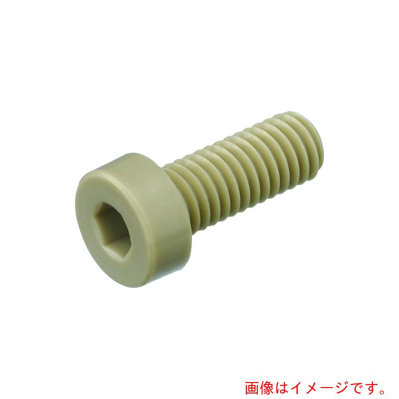 【メール便対応】トラスコ中山（TRUSCO）　ポリエーテルエーテルケトン（ＰＥＥＫ）六角穴付低頭ボルト　Ｍ５Ｘ６　５０本入　【品番：BPEEK-LCM5X6】