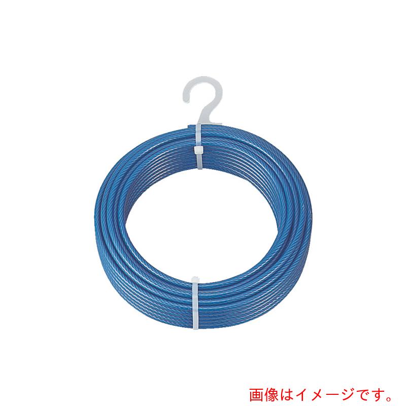 トラスコ中山（TRUSCO）　メッキ付ワイヤーロープ　ＰＶＣ被覆タイプ　Φ８（１０）ｍｍＸ１００　【品番：CWP-8S100】