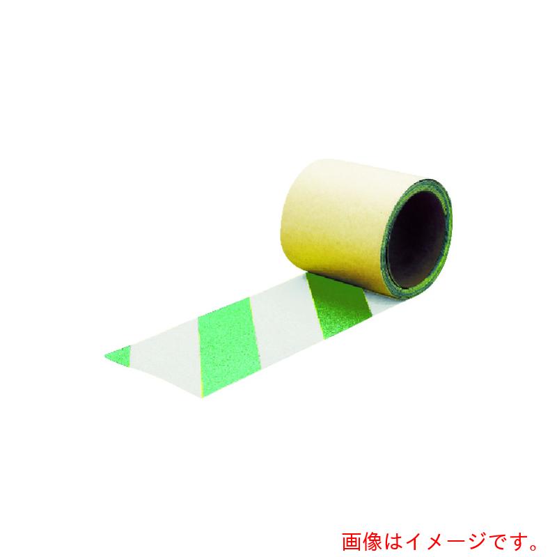 トラスコ中山（TRUSCO）　蛍光ノンスリップテープ　屋外用　５０ｍｍＸ１０ｍ　グリーン・ホワイト　【品番：TKNS-5010-GW】