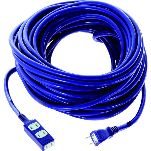 トラスコ中山（TRUSCO）　ソフトタイププラグ　３個口タップ型　２０ｍ　バイオレット　【品番：TRIS15-203-VI】