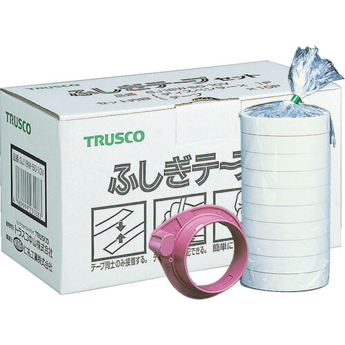 トラスコ中山(TRUSCO) ふしぎテープ 幅18mm×長さ50m 10巻入 【品番:GJ18W-50-10V】