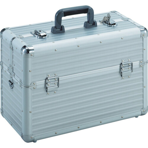 トラスコ中山（TRUSCO）　アルミケース（両開き） 内寸432×205×H305 シルバー　【品番：TACR-45】
