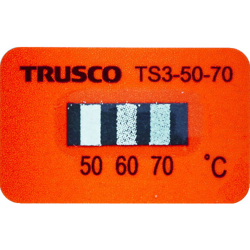トラスコ中山（TRUSCO）　温度シール3点表示不可逆性50℃～70℃（40枚入り）　【品番：TS3-50-70】