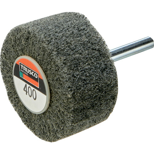 トラスコ中山（TRUSCO） ナイロン軸付箔外径80×奥ふかさ25×軸6 400# （5個入） 【品番：UFN-825-400】