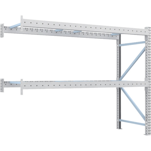 【別途送料あり】トラスコ中山（TRUSCO）　TRUSCO　重量パレットラック１トン２３００×９００×Ｈ２０００　２段　連結　【品番：1D-20B23-09-2B】