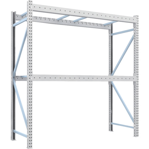 【別途送料あり】トラスコ中山（TRUSCO）　TRUSCO　重量パレットラック１トン２３００×９００×Ｈ２５００　２段　単体　【品番：1D-25B23-09-2】