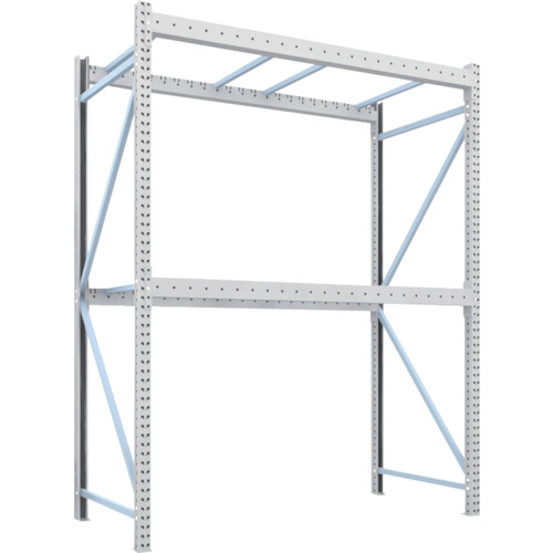 【別途送料あり】トラスコ中山(TRUSCO) TRUSCO パレットラック1トン2300X1100XH3000 2段 単体 【品番:1D-30B23-11-2】|住設プロ 店