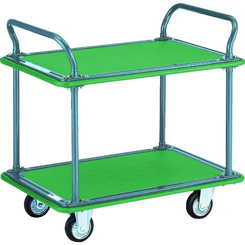 【別途送料あり】トラスコ中山(TRUSCO) TRUSCO ハイグレード運搬車 2段式両袖 946X646mm 【品番:305EBN】