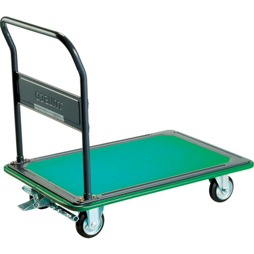 トラスコ中山（TRUSCO）　TRUSCO　固定ハンドルタイプ　プレス製運搬車４００ＫＧ　ブレーキ付　【品番：316SEBN】｜住設プロ　店