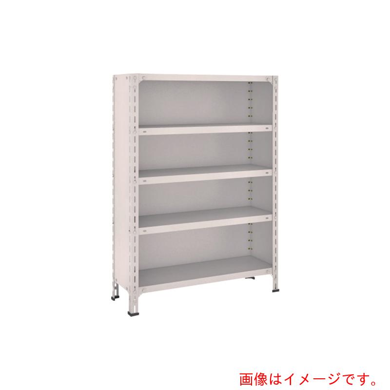 トラスコ中山（TRUSCO）　TRUSCO　スチールラック　軽量棚背板・側板付　Ｗ８７５ＸＤ３００ＸＨ１２００　５段　ネオグレー　【品番：43V-25】｜住設プロ　店