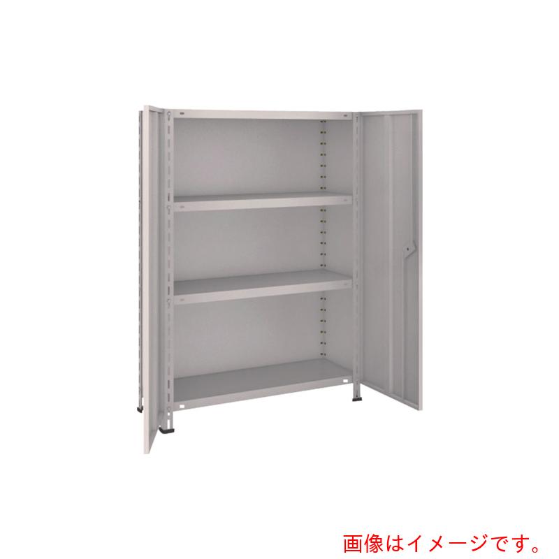 【別途送料あり】トラスコ中山(TRUSCO) TRUSCO スチールラック 軽量棚両開扉付 875X383XH1200 天地4段 ネオグレー 【品番:43V-T24】|住設プロ 店