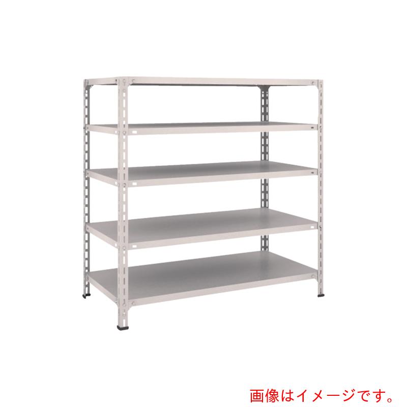 【別途送料あり】トラスコ中山（TRUSCO）　TRUSCO　スチールラック　軽量棚開放型　Ｗ１２００ＸＤ６００ＸＨ１２００　５段　ネオグレー　【品番：44W-15】