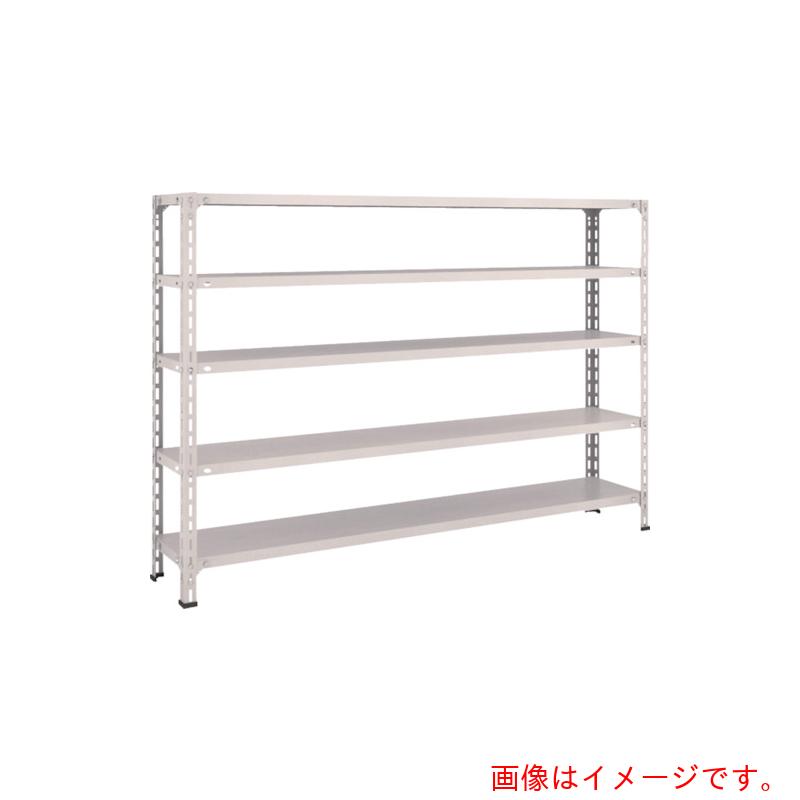 【別途送料あり】トラスコ中山（TRUSCO）　TRUSCO　スチールラック　軽量棚開放型　Ｗ１８００ＸＤ３００ＸＨ１２００　５段　ネオグレー　【品番：46V-15】