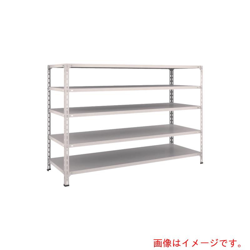 【別途送料あり】トラスコ中山（TRUSCO） TRUSCO スチールラック 軽量棚開放型 Ｗ１８００ＸＤ６００ＸＨ１２００ ５段 ネオグレー 【品番：46W-15】
