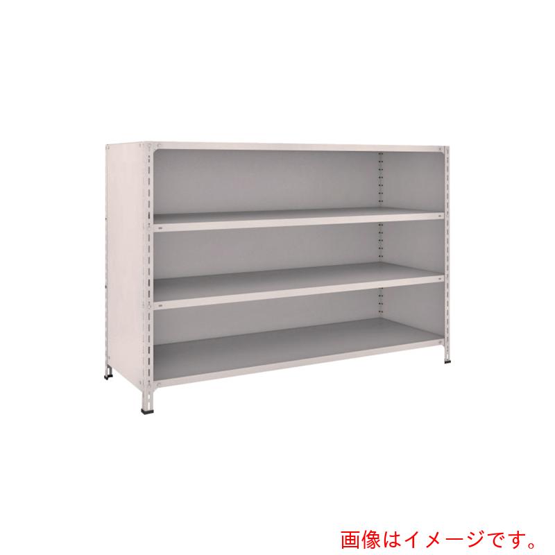 【別途送料あり】トラスコ中山(TRUSCO) TRUSCO スチールラック 軽量棚背板・側板付 W1800XD600X1200 4段 ネオグレー 【品番:46W-24】|住設プロ 店