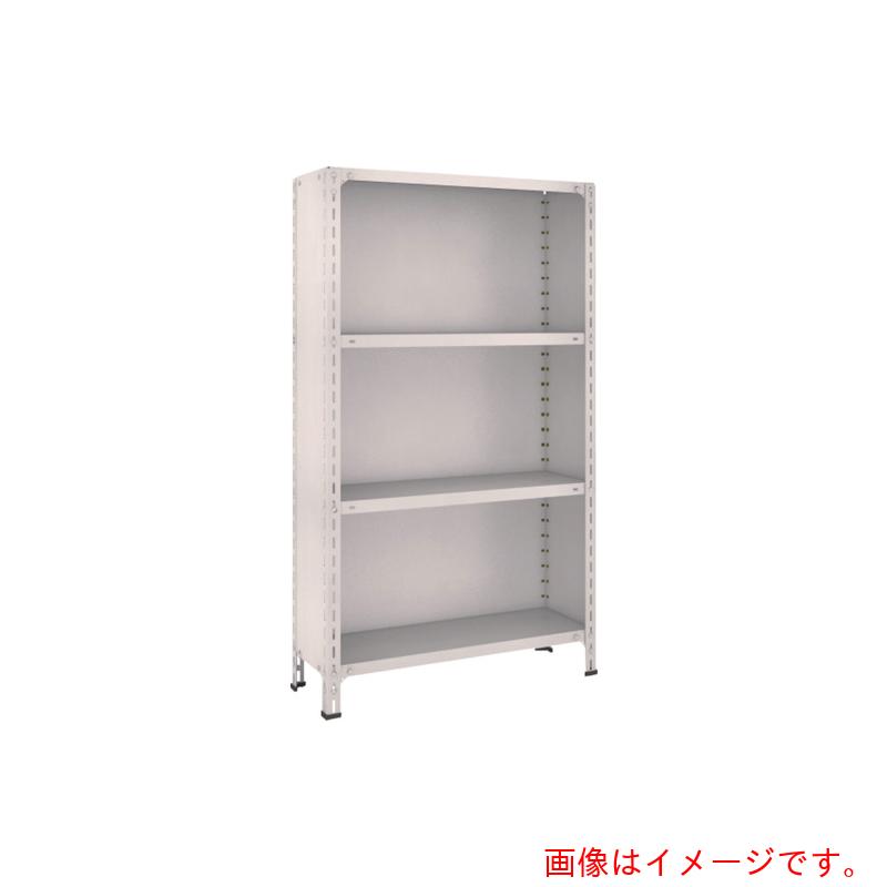 トラスコ中山（TRUSCO）　TRUSCO　スチールラック　軽量棚背板・側板付　Ｗ８７５ＸＤ３００ＸＨ１５００　４段　ネオグレー　【品番：53V-24】