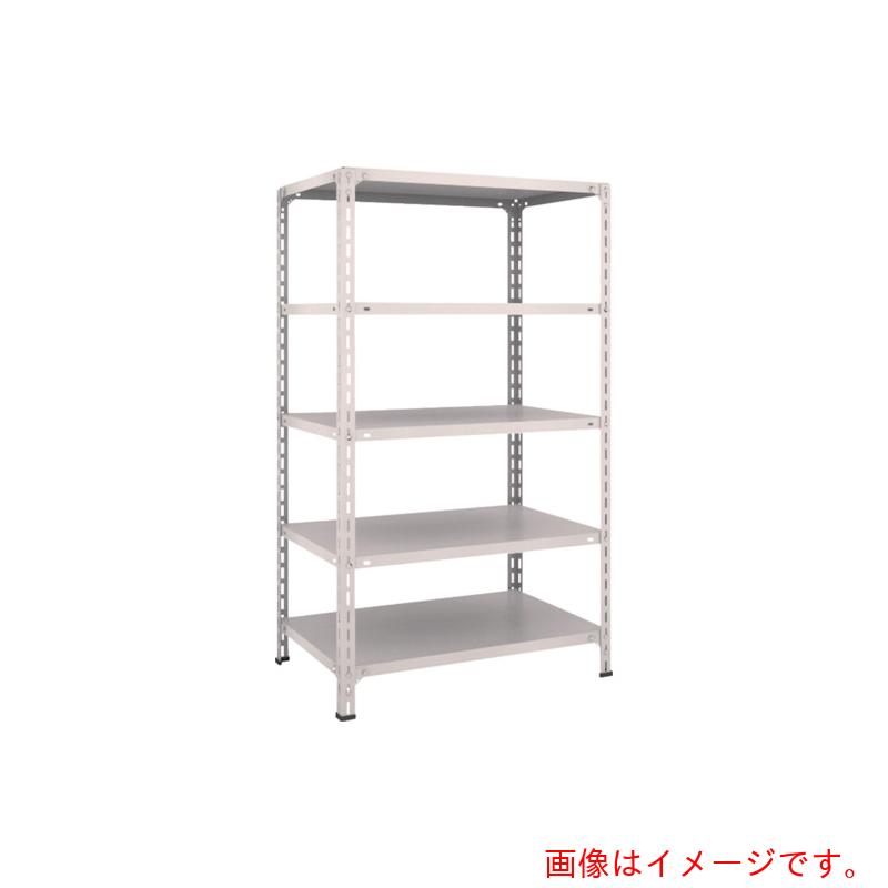 【別途送料あり】トラスコ中山（TRUSCO）　TRUSCO　スチールラック　軽量棚開放型　Ｗ８７５ＸＤ６００ＸＨ１５００　５段　ネオグレー　【品番：53W-15】