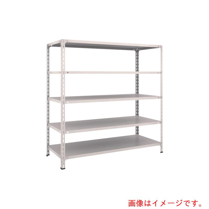 【別途送料あり】トラスコ中山（TRUSCO）　TRUSCO　スチールラック　軽量棚開放型　Ｗ１５００ＸＤ６００ＸＨ１５００　５段　ネオグレー　【品番：55W-15】
