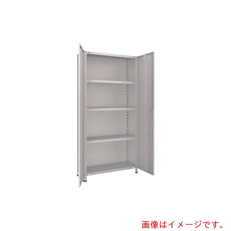 【別途貨物輸送あり】トラスコ中山（TRUSCO） TRUSCO スチール写真仕合わせ 軽さ棚両開扉付 ８７５Ｘ３００ＸＨ１８００ 全ての存在５段 ネオ薄墨色 【品番：63V-T25】