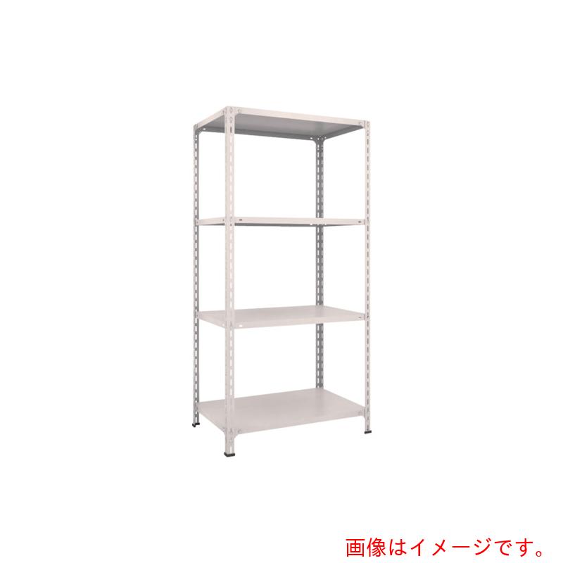【別途送料あり】トラスコ中山（TRUSCO）　TRUSCO　スチールラック　軽量棚開放型　Ｗ８７５ＸＤ６００ＸＨ１８００　４段　ネオグレー　【品番：63W-14】